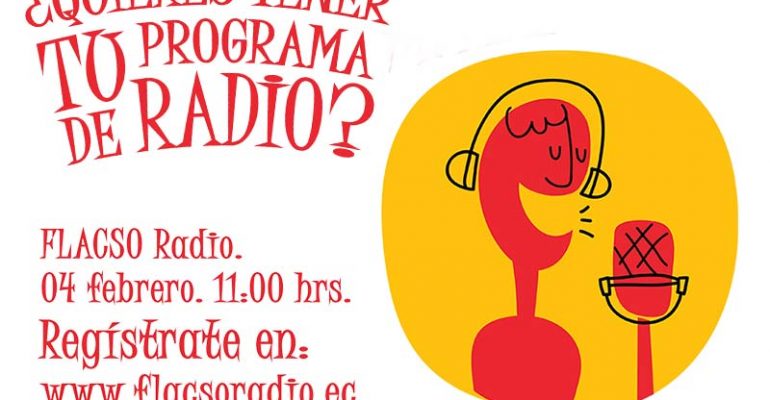 Invitación para crear un programa de radio