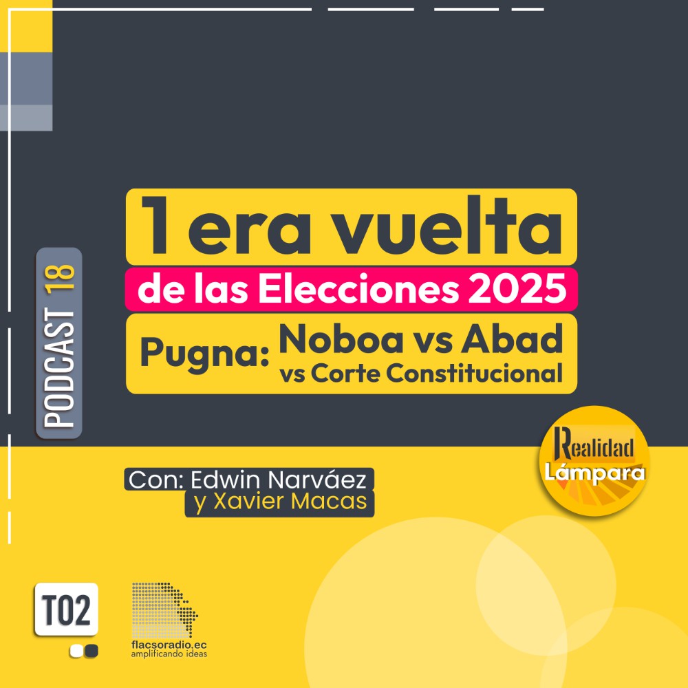 1era vuelta Elecciones 2025 Pugna. Noboa – Abad – Corte Constitucional | Podcast 18 #RealidadLámpara